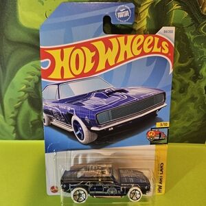 HotWheels 1967 Camaro Art Cars Blue Collector Car.